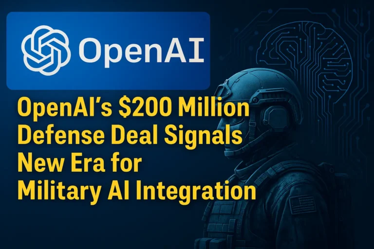 OpenAI’s $200 Million Defense Deal Signals New Era for Military AI Integration