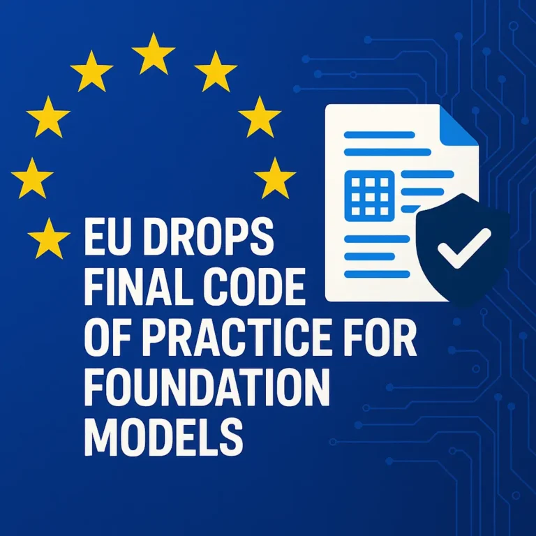EU Drops Final Code of Practice for Foundation Models -Here’s What’s Inside (and Why Big Tech Is Sweating)