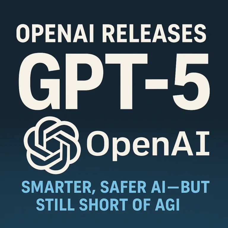 OpenAI Releases GPT-5: A Smarter, Safer AI But Still Short of AGI